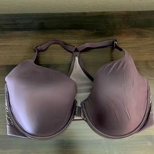 Victoria’s Secret Racerback Demi Front Closure Bra Purple Size 36 DDD Underwire
